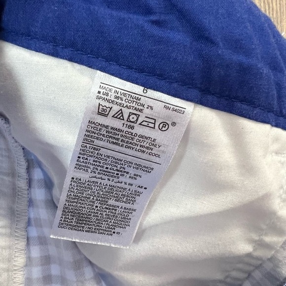 Old Navy plaid everyday shorts SZ 6 - Picture 3 of 4